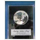 sterling silver round Franklin mint