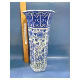 nice ceramic vase floral and birds