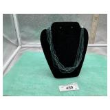 GREEN BEADED NECKLACE