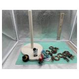 NORA FLEMING PAPER TOWEL HOLDER W/4 MINI'S (SLED,