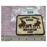 NATIONAL FINALS RODEO HESSTON 1987 PATCH