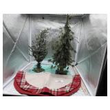 2) CHRISTMAS TREES & TREE SKIRT