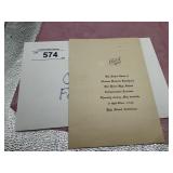 CLASS OF 1926 FORT PIERRE HIGH SCHOOL PROGRAM