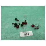 BEADED BRACLET 'BROKE' & WIRE EARRINGS