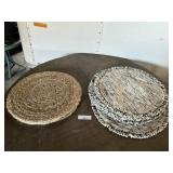 2) SETS OF 6 ROUND  PLACE MATS