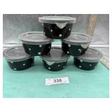 6) TEMP-TATION OVEN WARE DISHES W/LIDS