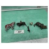 CAST IRON FARM ANIMALS SOME HAVE BROKEN PIECES