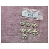 7)BUFFALO NICKELS