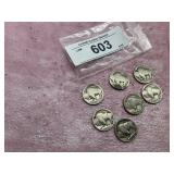 7)BUFFALO NICKELS