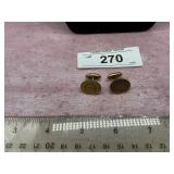 CUFF LINKS, LETTER 'D'
