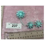 MATCHING PIN AND CLIP ON EARRINGS