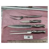 CARVING SET:  SMALLMOUTH BASS, LARGEMOUTH BASS,