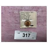 1939-D LINCOLN  CENT, DENVER MINT FULL MINT COLOR