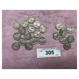 7) BUFFALO'S NICKELS, 15) 1940 JEFFERSON NICKELS