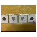 1903 F-12 & 1908 VF-20 INDIAN HEAD PENNIES, 1936