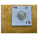 1918 G INDIAN HEAD NICKEL