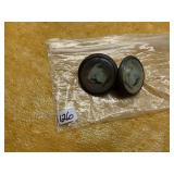 PAIR VINTAGE SIOUX CITY STOCKYARDS BRIDLE ROSETTE