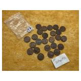 25) WHEAT PENNIES