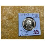 2003-S MS65 UNC MIRROR IMAGE LIBERTY ONE DOLLAR