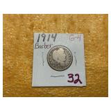 1914 G-4 BARBER QUARTER