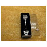 COLLECTOR SPOON W/VIRGINIA STATE QUARTER-NIB