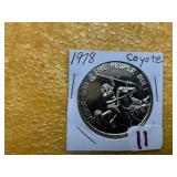 1978 COYOTE SOUTH DAKOTA SOUVENIR DOLLAR