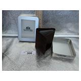 STAFFORD TRI FOLD LEATHER WALLET IN THIN