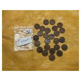 25) WHEAT PENNIES