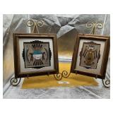 2)NAVAJO SANDPAINTING PICTURES, FRAMED & MATTED