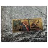 2020 DONALD TRUMP POLITICAL SOUVENIR  24K GOLD