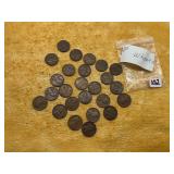 25) WHEAT PENNIES