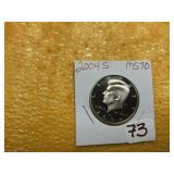 2004S MS70 HALF DOLLAR