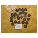 25) WHEAT PENNIES