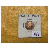 1972-S PROOF PENNY