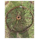 IRON WHEEL APPROX SIZE 26'