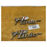 2) 'PINTO' VEHICLE EMBLEMS