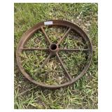 IRON WHEEL APPROX SIZE 19 1/2'