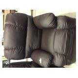 leather reclining heated vibrating massage chair