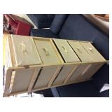 wood chest  fabric  drawers