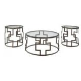 Ashley T138 Round 3 pc  Occasional Set