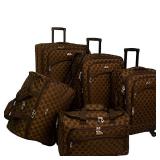 $600 - American Flyer 5 pc Luggage Set *Brown