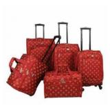 $600 - American Flyer 5 pc Luggage Set *Red