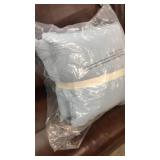 Pair Large Blue Pillows