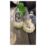 Santa & Reindeer Lighted Ornaments