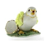 Irish Dresden Porcelain Baby Chick & Egg Figurine