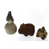 3 Pc. Miscellaneous Animal Trinkets