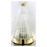 Hand Crafted Lead Crystal Wintry Tree & Xmas Tree