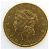 1904-P Liberty Head $20 Gold Double Eagle