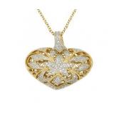 XX-Large Diamond Accent Heart Pendant