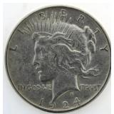 1924-P Peace Silver Dollar